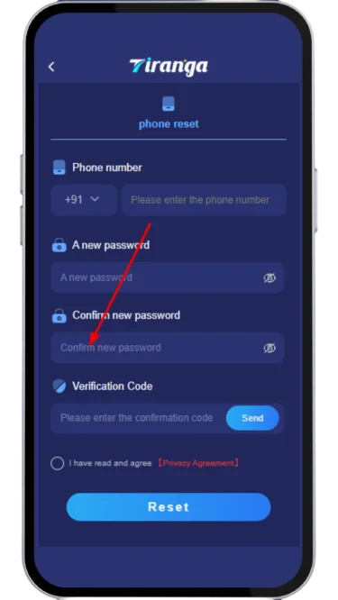 Type that password again to confirm it